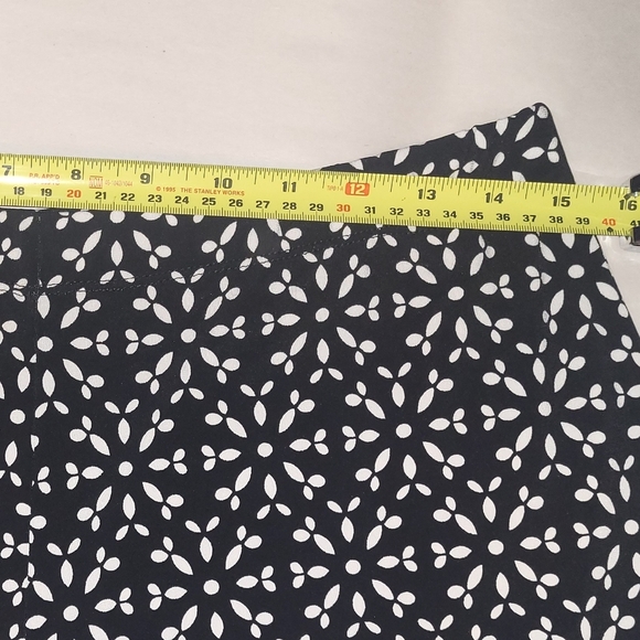 Clara Sunwoo Black White Patterned Straight Leg Pants Size X‎ Large - Picture 6 of 8